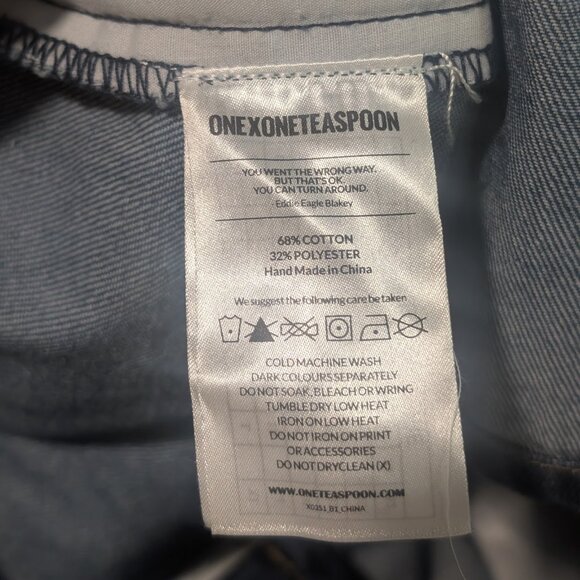 One Teaspoon | Mini Freelove Distressed Denim Skirt In Bleu Cult - Picture 11 of 16